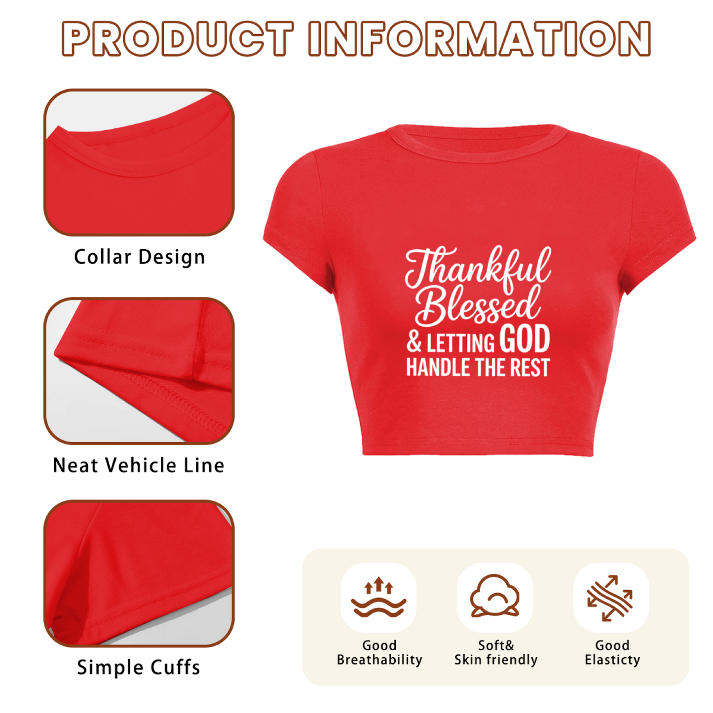 Not My Problem Sassy Casual Grey Crop Top