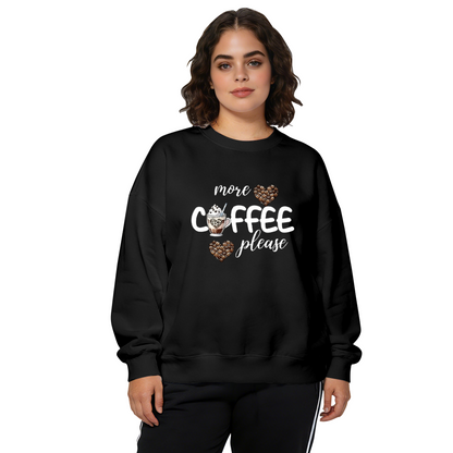Casual More Please Slogan Stylish Crewneck Sweatshirt