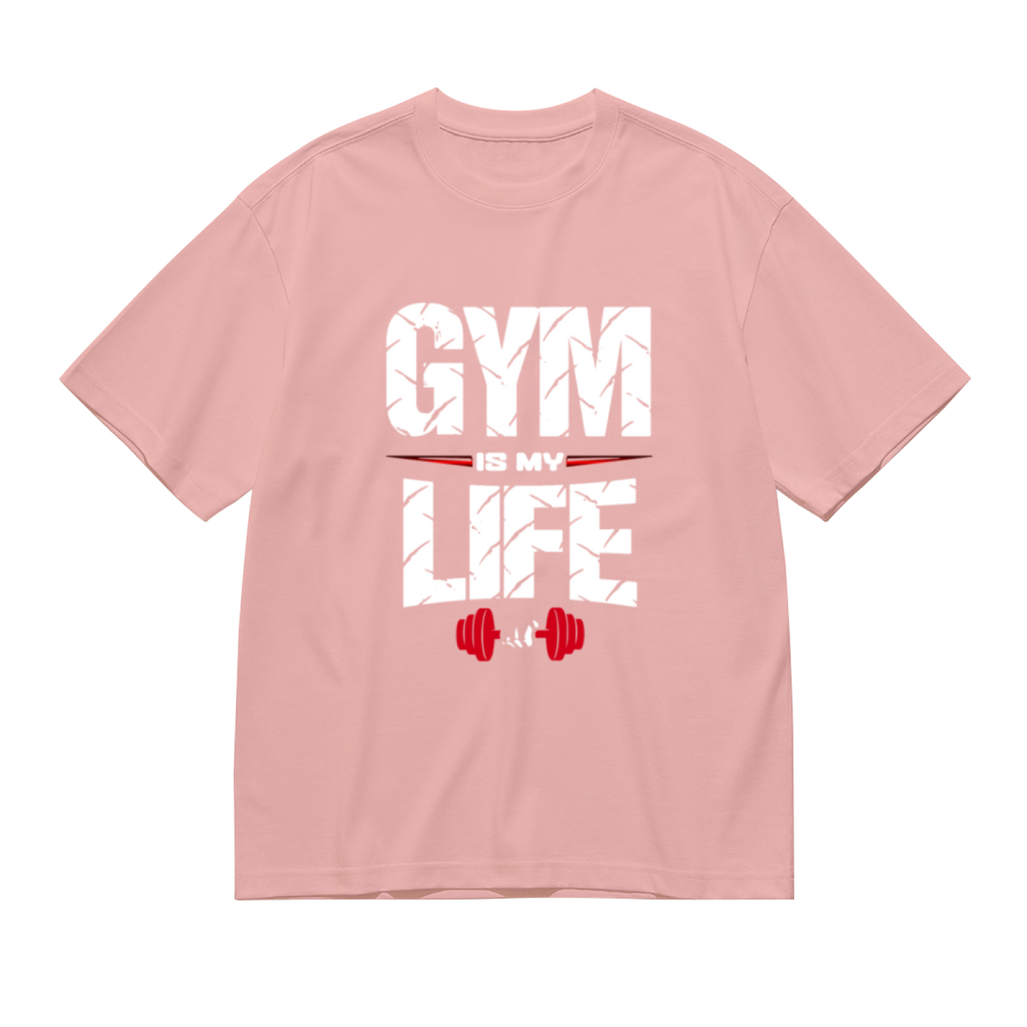 Gym Is My Life Dumbbell Fitness Motivational T-Shirt