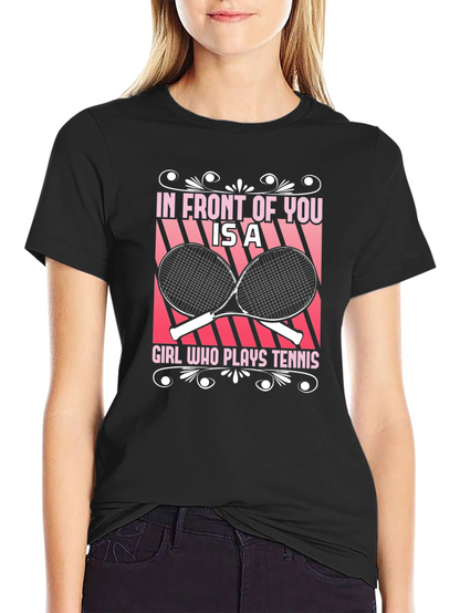 Tennis Girl Graphic T-Shirt