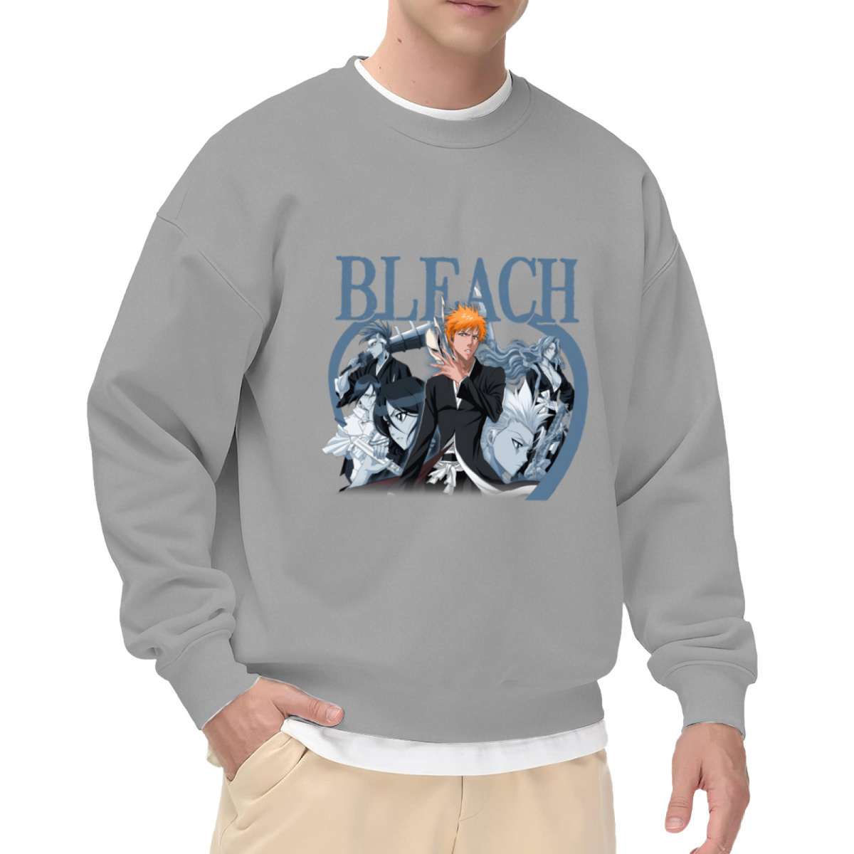 Bleach Anime Classic Manga Character Art Crew Neck Sweatshirt