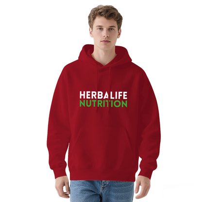 Herbalife Nutrition Text Print Gray Hoodie, Lightweight Comfort Casual Top