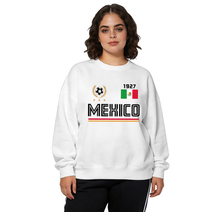 Mexico Football 1927 Sport Graphic Casual Crewneck Sweatshirt (White)