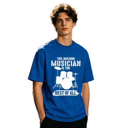 Men's Vintage Drum Kit This Awesome Musician Graphic T-Shirt