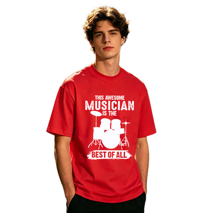 Men's Vintage Drum Kit This Awesome Musician Graphic T-Shirt