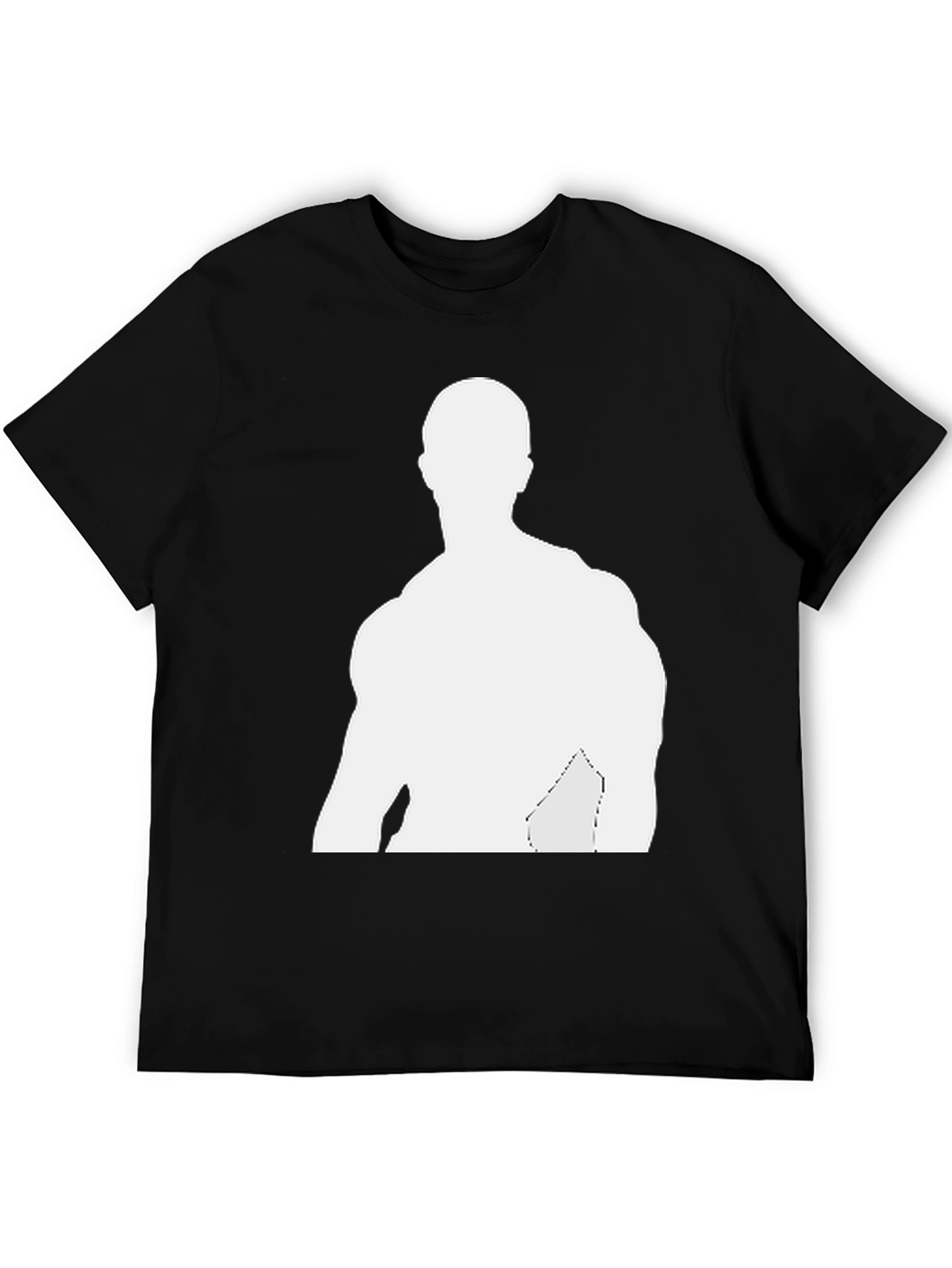 Mens Black T-Shirt - Graphic Silhouette Tee