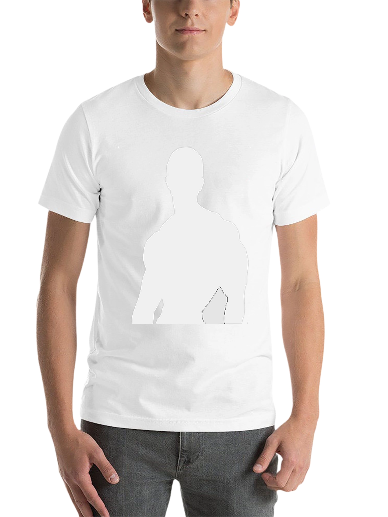 Mens Black T-Shirt - Graphic Silhouette Tee