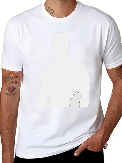 Mens Black T-Shirt - Graphic Silhouette Tee