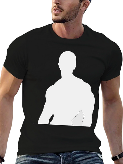 Mens Black T-Shirt - Graphic Silhouette Tee