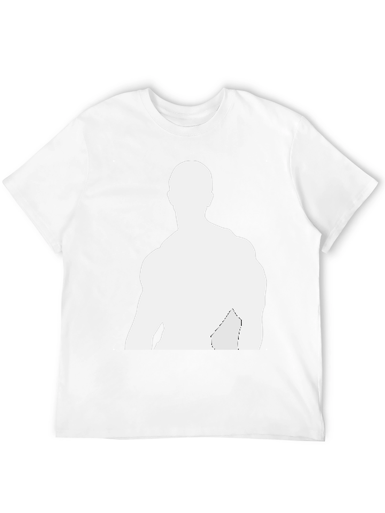 Mens Black T-Shirt - Graphic Silhouette Tee