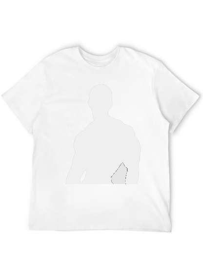 Mens Black T-Shirt - Graphic Silhouette Tee