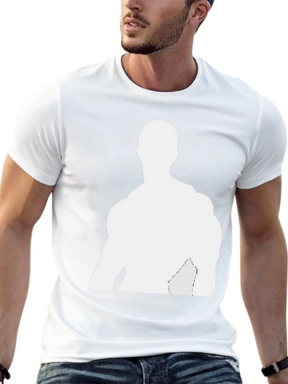 Mens Black T-Shirt - Graphic Silhouette Tee
