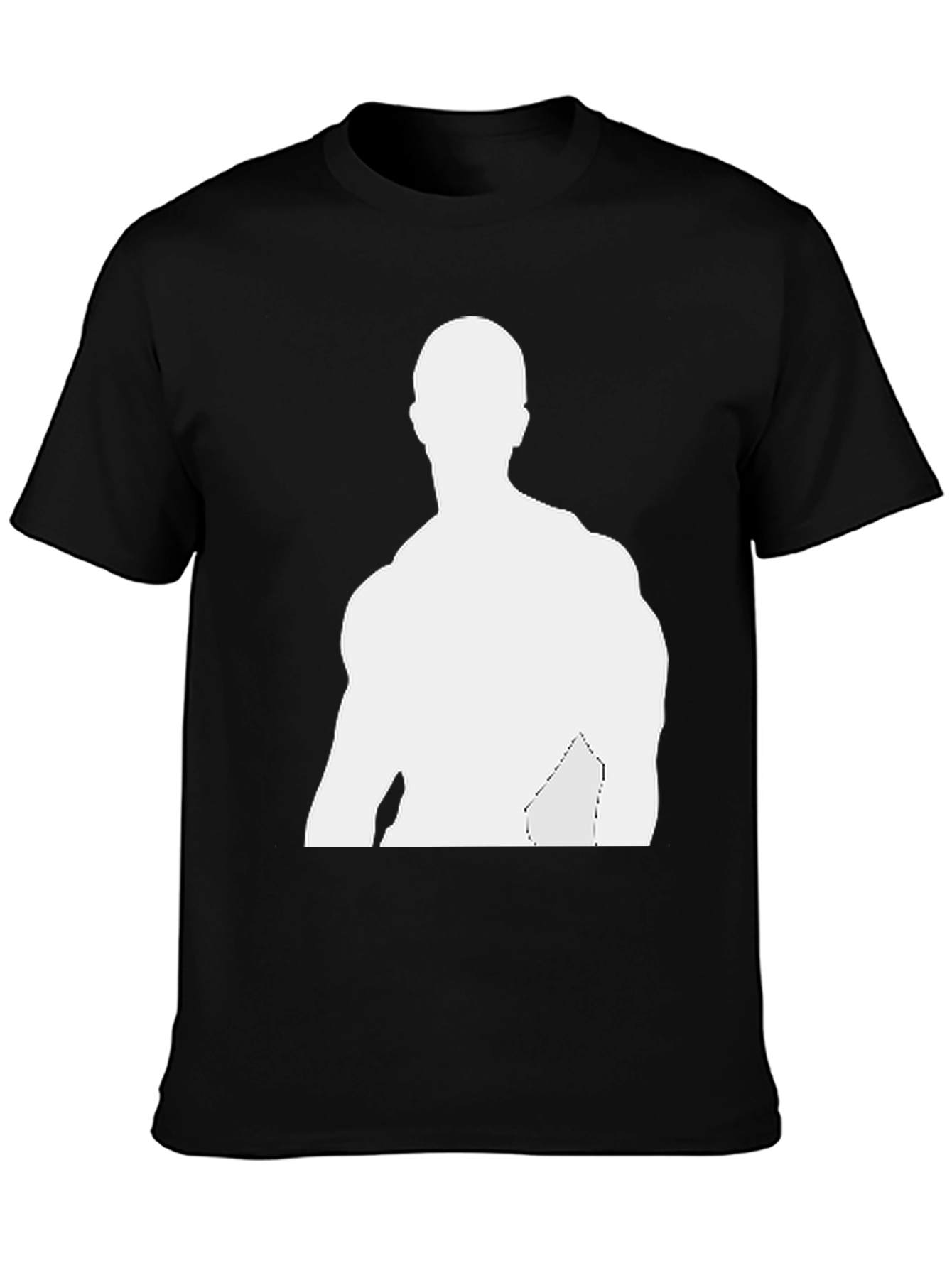 Mens Black T-Shirt - Graphic Silhouette Tee