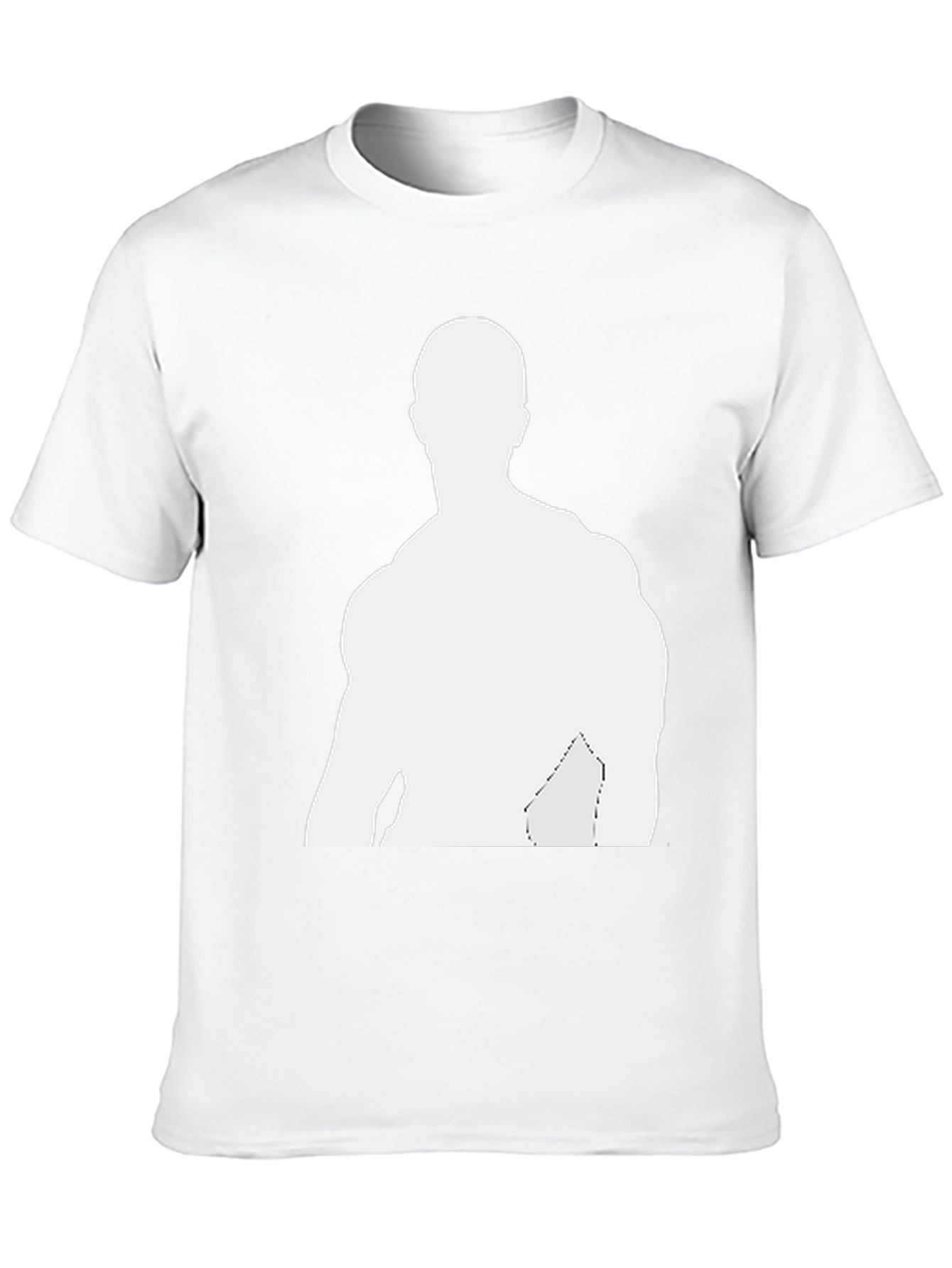 Mens Black T-Shirt - Graphic Silhouette Tee