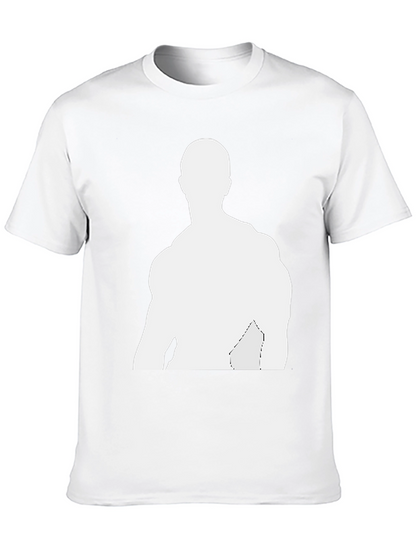 Mens Black T-Shirt - Graphic Silhouette Tee