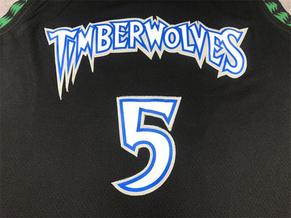 Men's Minnesota Timberwolves Anthony Edwards #5 Black Swingman Jerseys