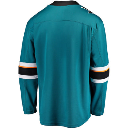 Men's San Jose Sharks Fanatics Teal Breakaway Home Jersey