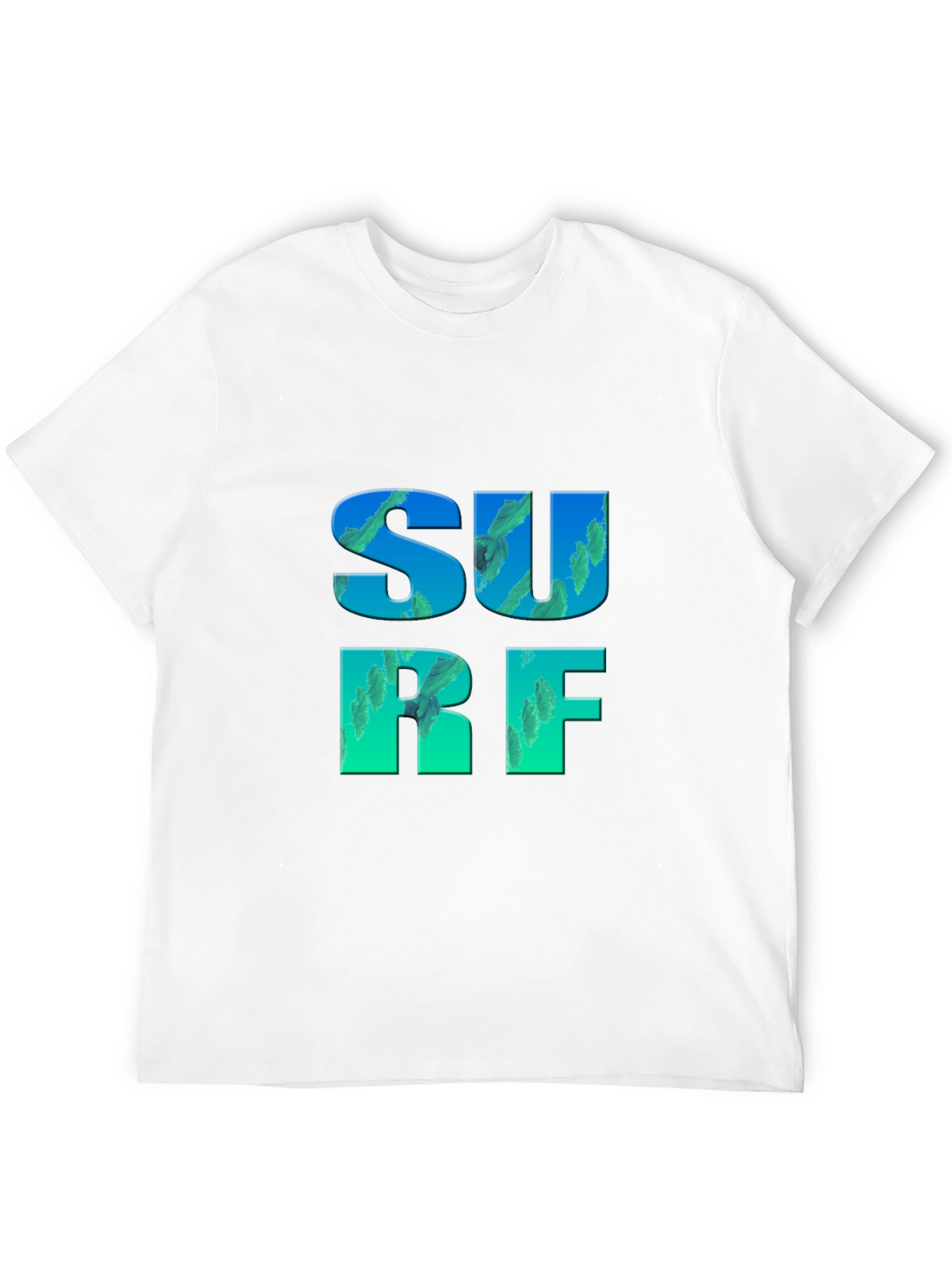 Surf Graphic Tee - Black Cotton T-Shirt
