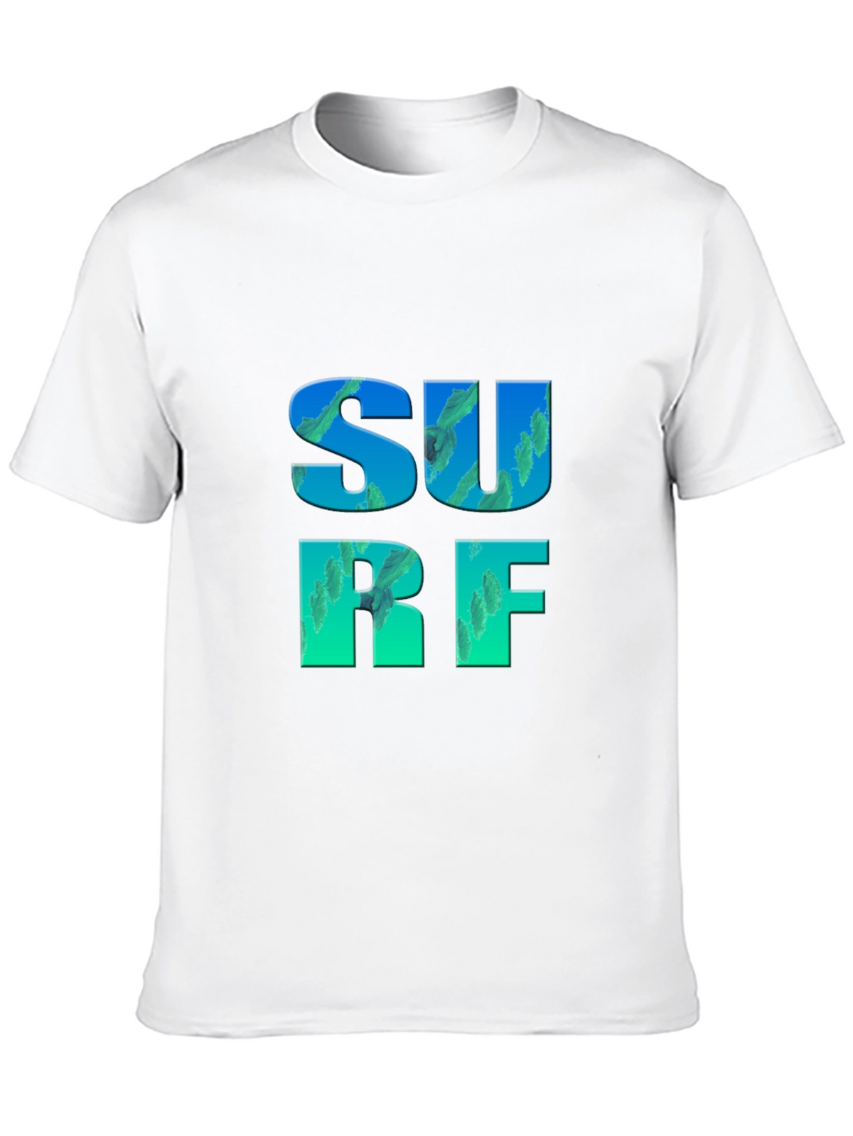 Surf Graphic Tee - Black Cotton T-Shirt