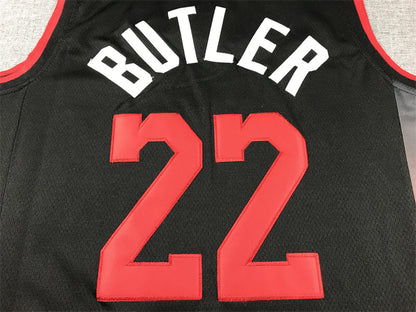 Men's Miami Heat Jimmy Butler #22 Black 2023/24 Swingman Jerseys - City Edition