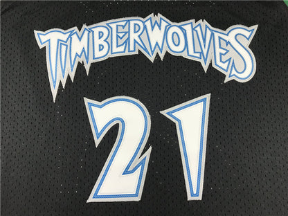 Men's Minnesota Timberwolves Kevin Garnett #21 Hardwood Classics Swingman Jerseys