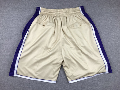 Men's Los Angeles Lakers Gold Hall of Fame Pocket Shorts1