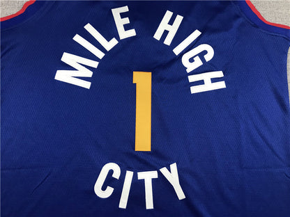 Men's Denver Nuggets Michael Porter Jr. Blue 2023 Fast Break Replica Jerseys