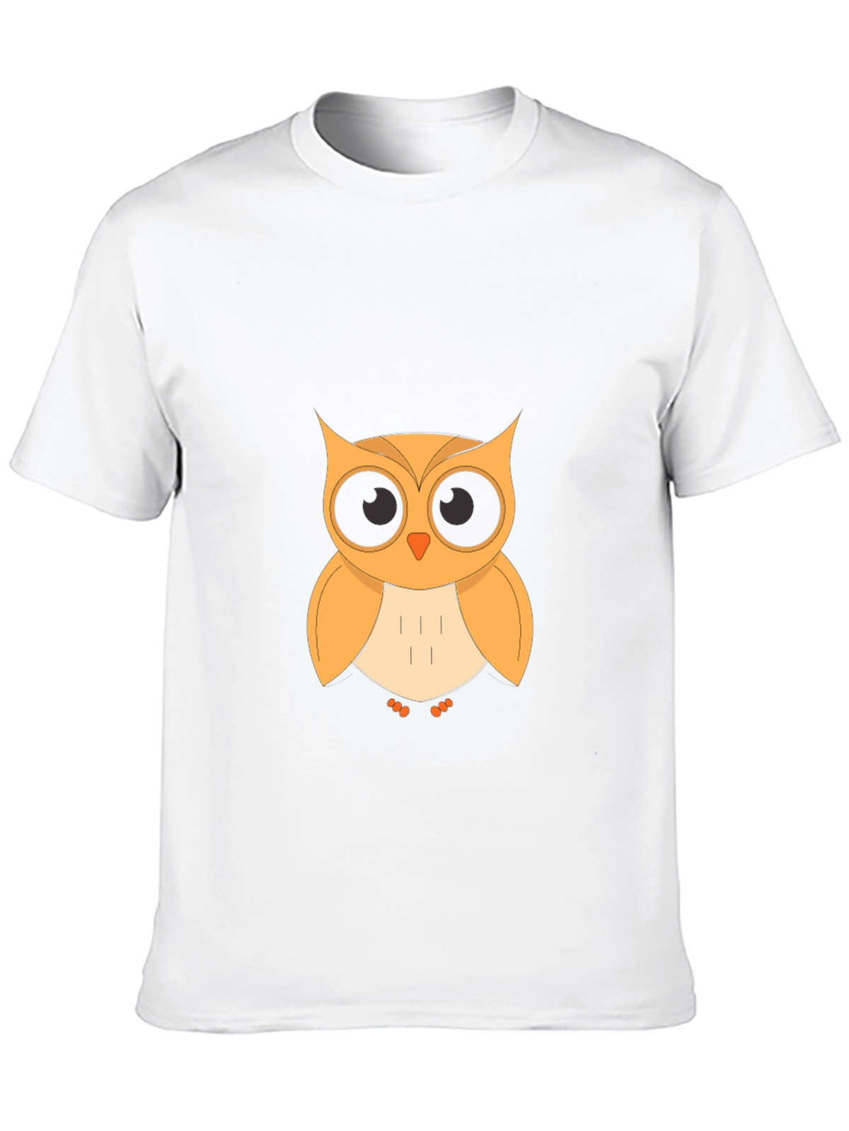 Owl Graphic T-Shirt - Black Cotton Blend