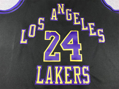Men's Los Angeles Lakers Kobe Bryant #24 Black 2023/24 Swingman Jerseys - City Edition