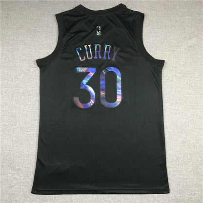 Men's Golden State Warriors Stephen Curry #30 NBA Black Fast Break Replica Jerseys