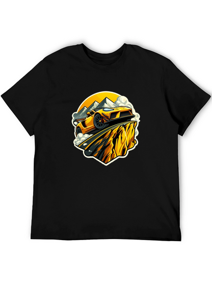 Yellow Car Mountain Road Trip T-Shirt