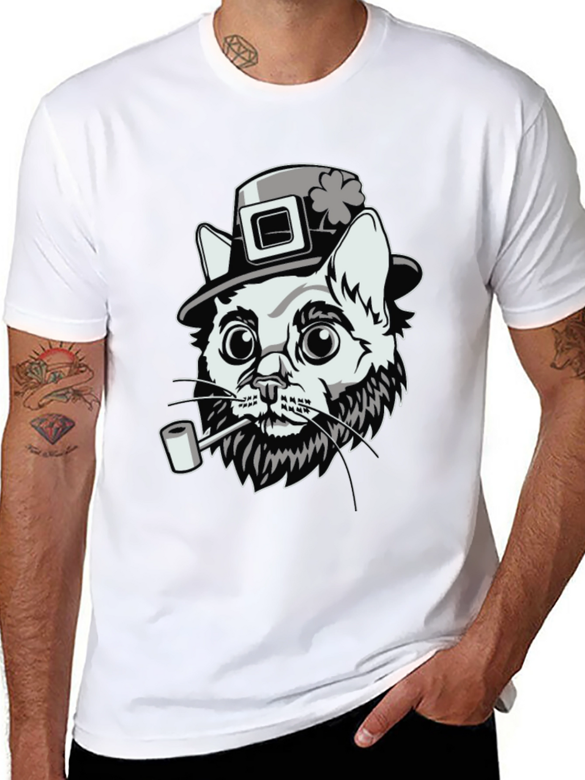 Lucky Cat Leprechaun T-Shirt