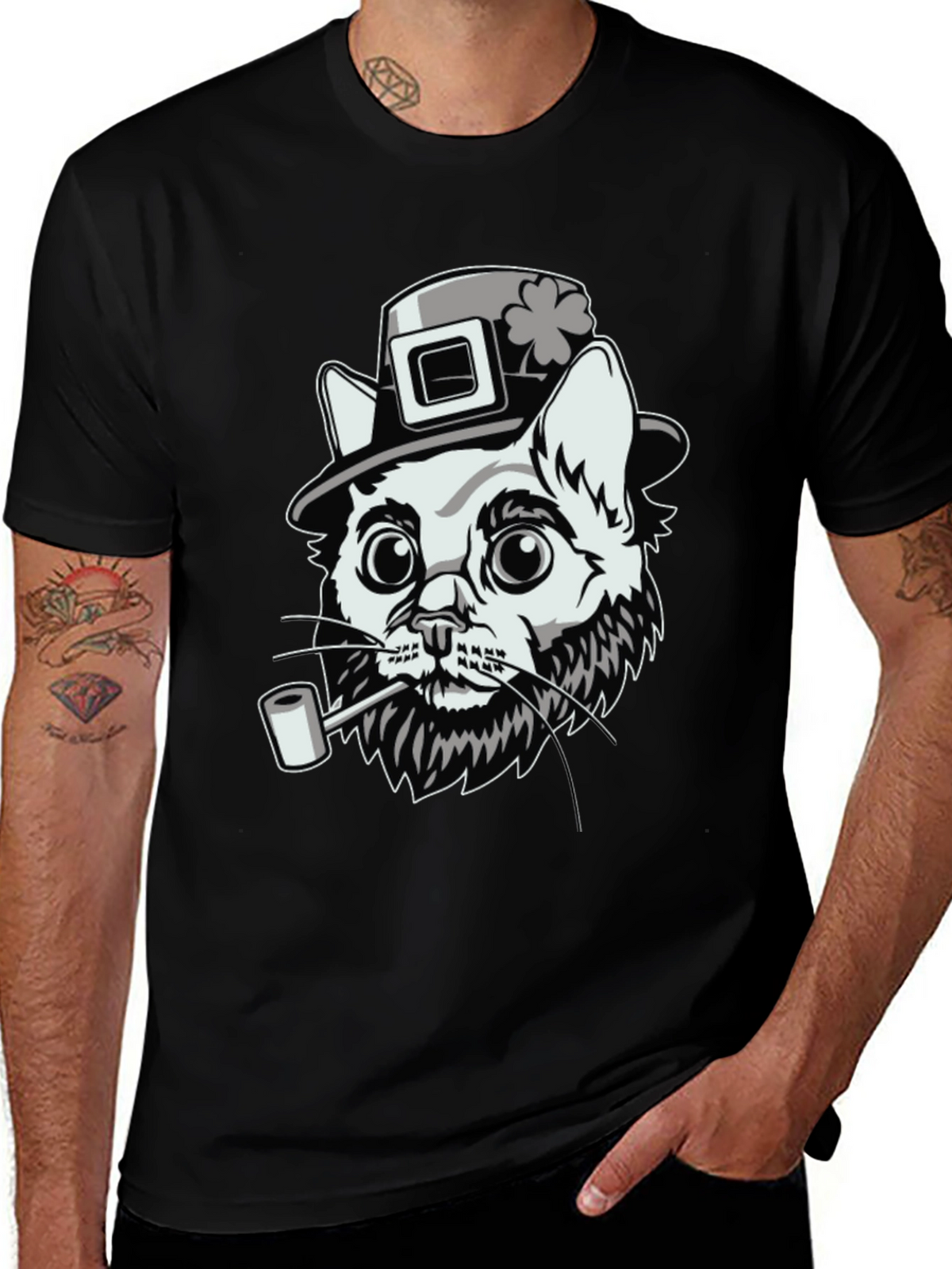 Lucky Cat Leprechaun T-Shirt