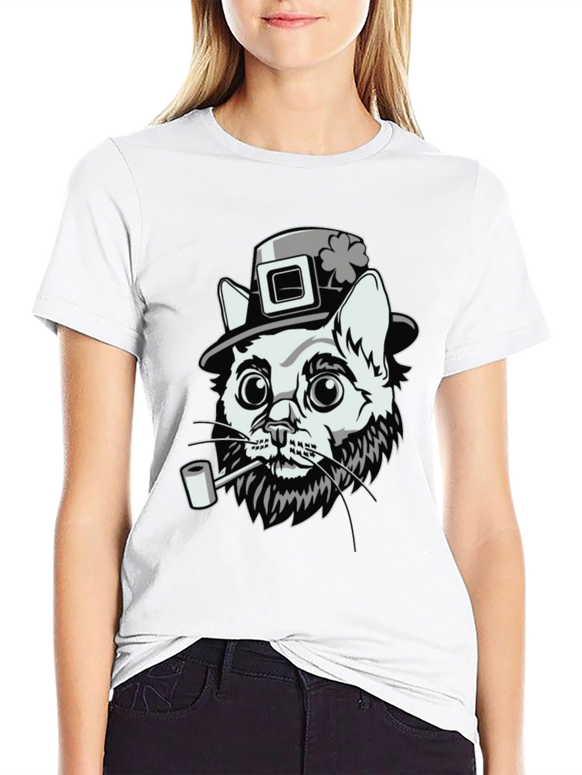 Lucky Cat Leprechaun T-Shirt