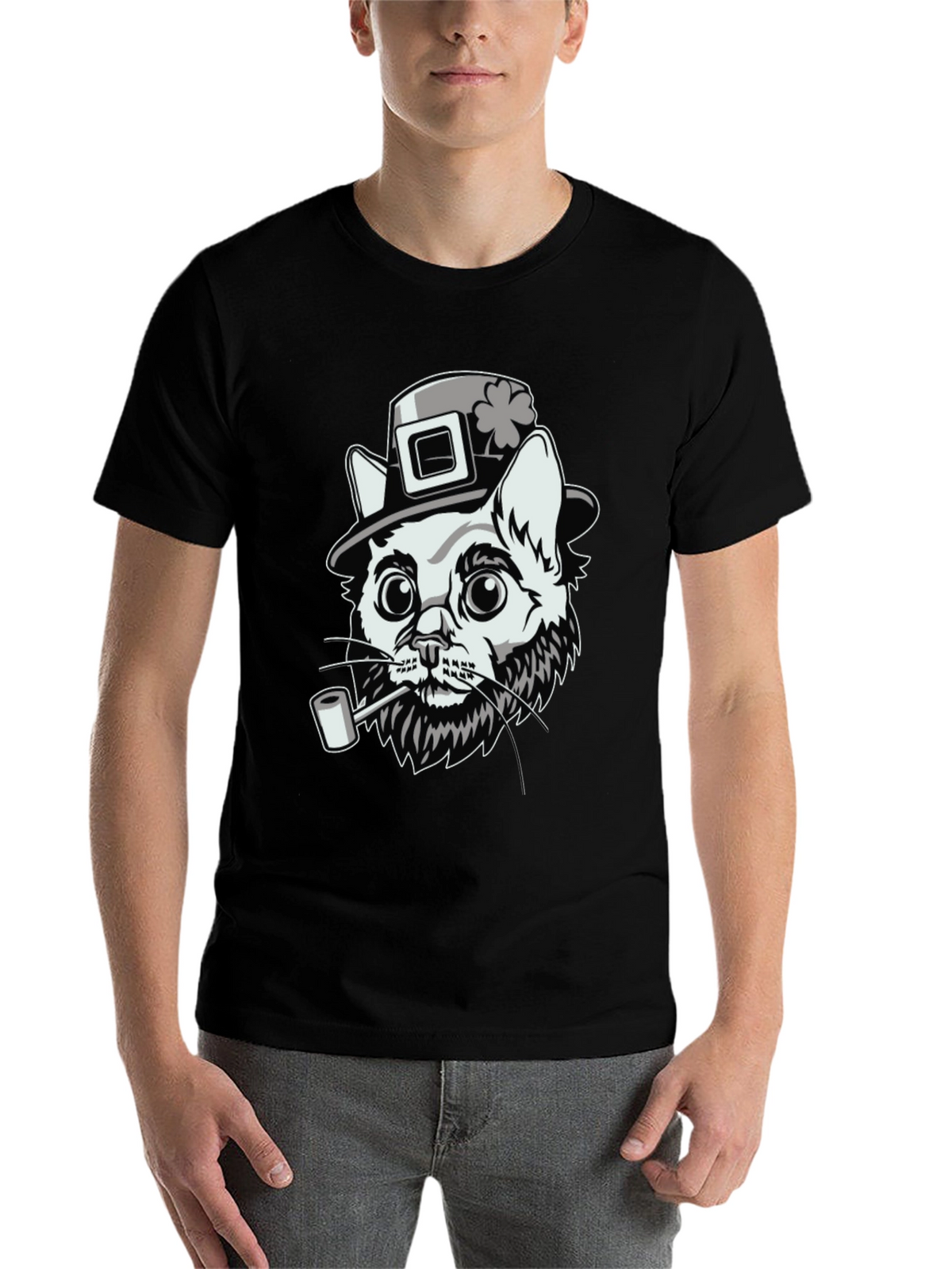 Lucky Cat Leprechaun T-Shirt