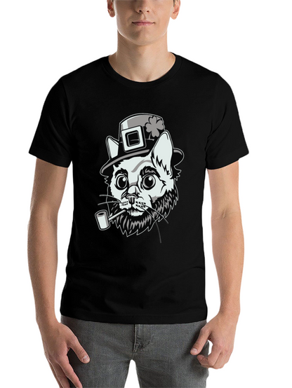 Lucky Cat Leprechaun T-Shirt