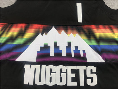 Men's Denver Nuggets Michael Porter Jr. #1 NBA Black Jerseys