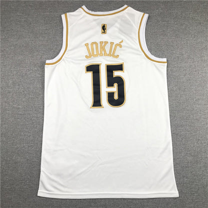 Men's Denver Nuggets Nikola Jokic #15 White Swingman Player Jerseys