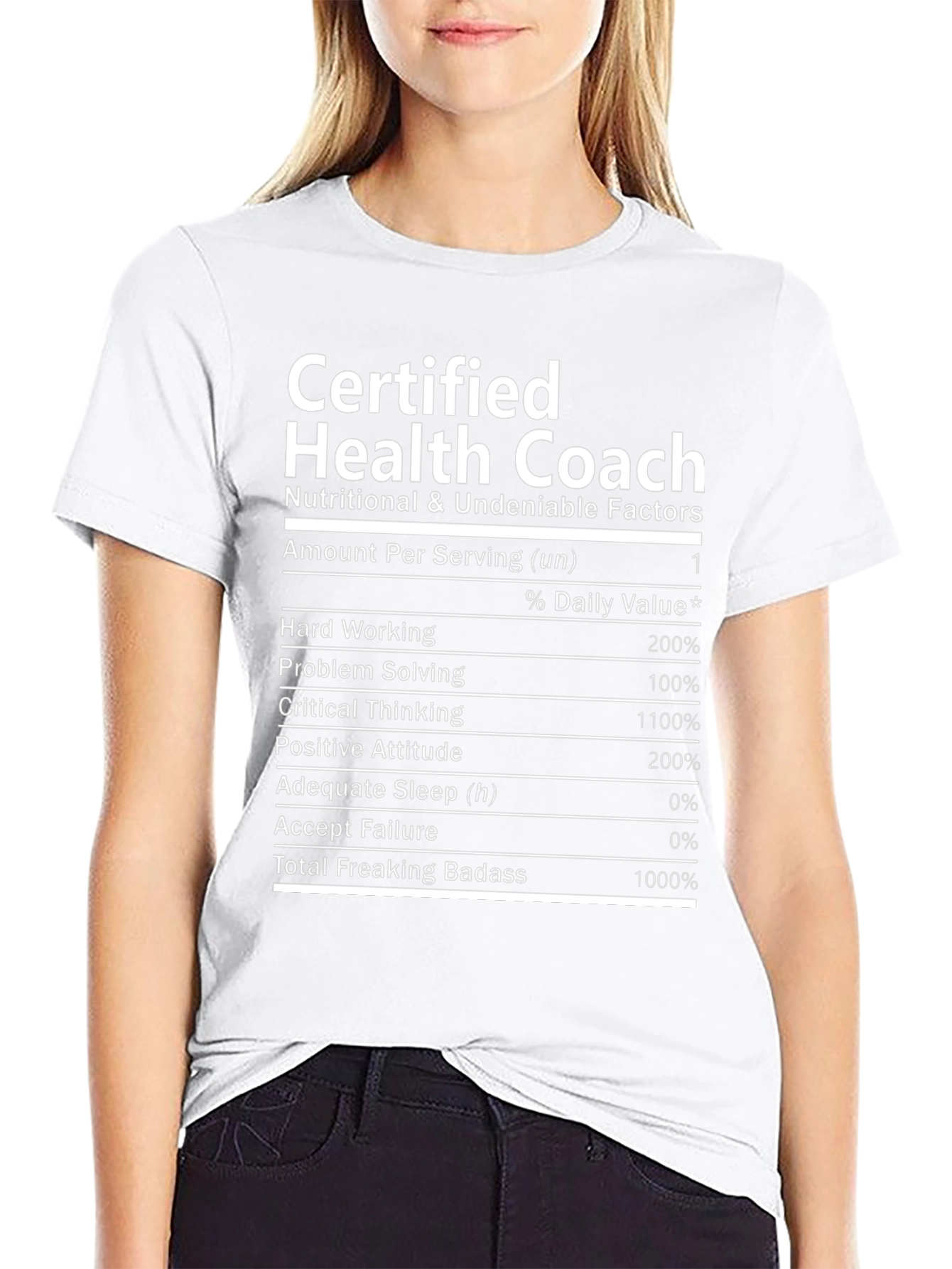 Certified Health Coach Nutrition Facts T-Shirt