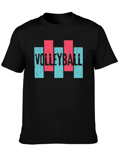 Volleyball Graphic T-Shirt - Mens Casual Tee