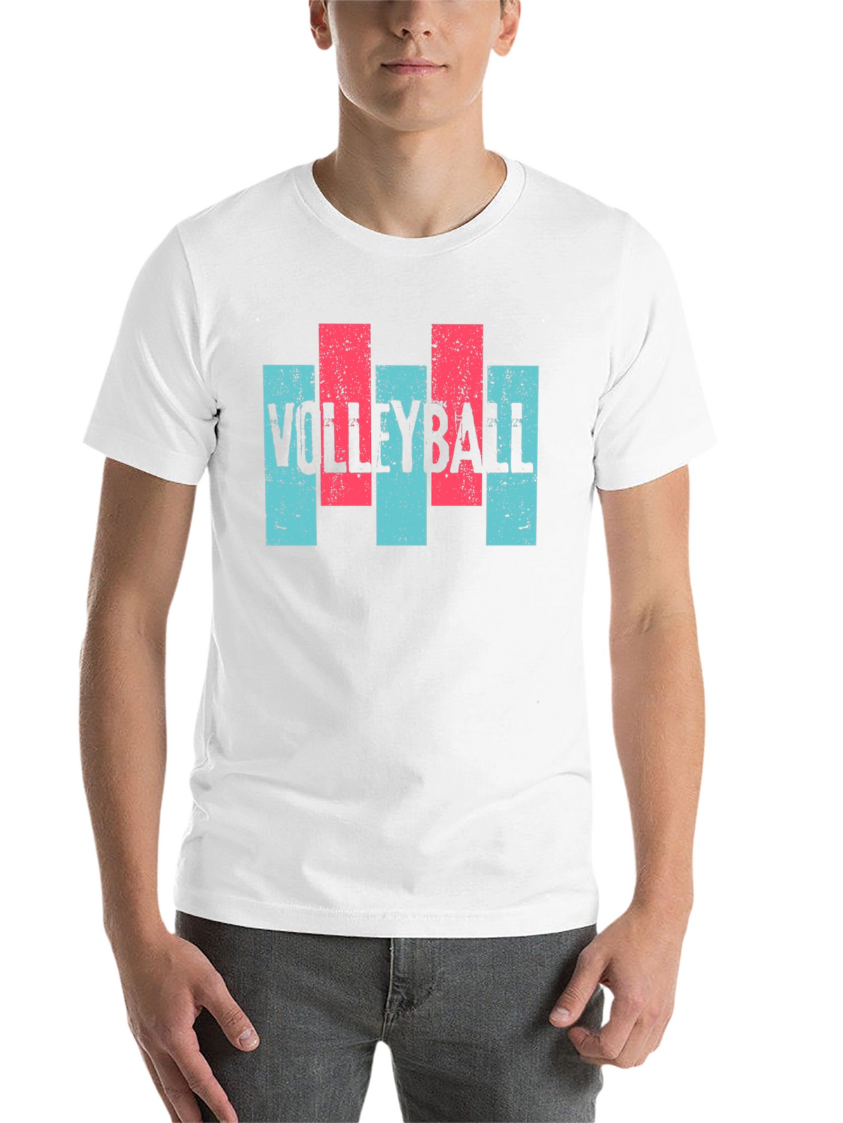 Volleyball Graphic T-Shirt - Mens Casual Tee