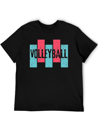 Volleyball Graphic T-Shirt - Mens Casual Tee
