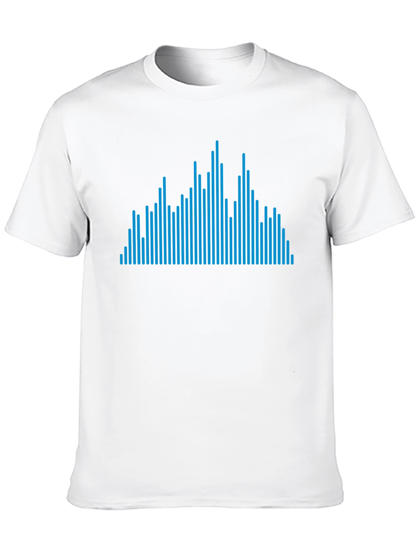Blue Line Graphic Black Tee