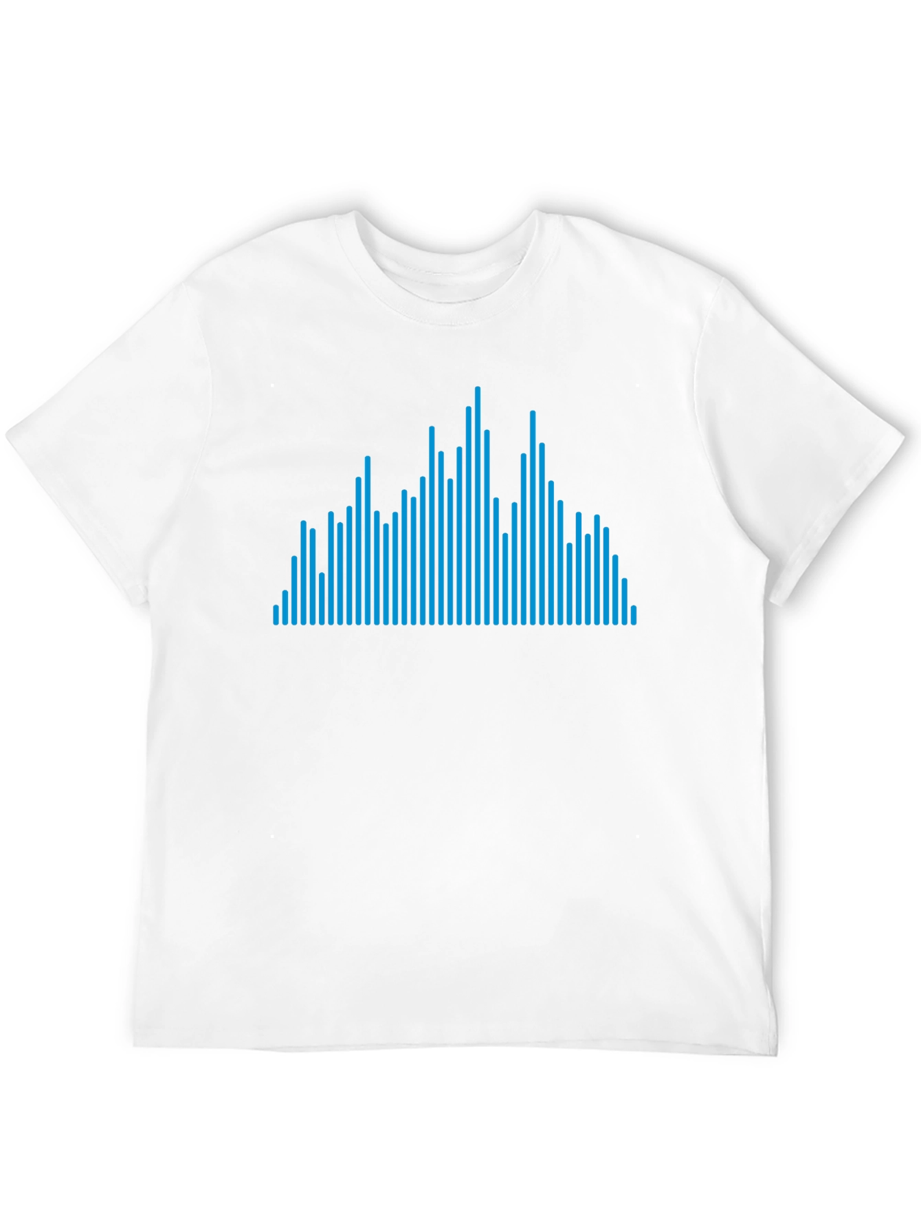 Blue Line Graphic Black Tee