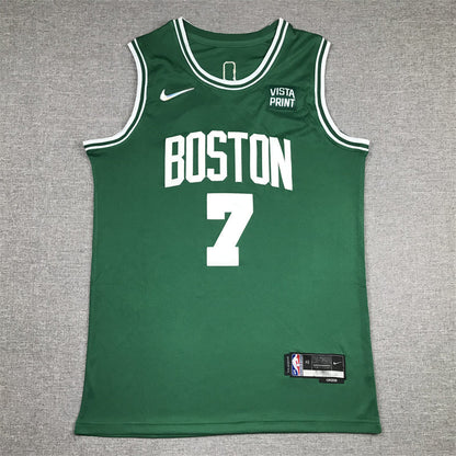 Men's Boston Celtics Jaylen Brown #7 Green 2022/23 Swingman Jerseys - Icon Edition