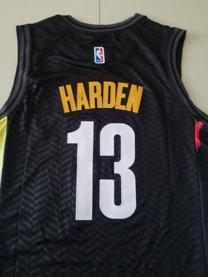 Men's Brooklyn Nets James Harden Black 2020/21 Fashion Jerseys - City Edition
