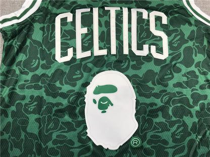 Men's Boston Celtics Bape Mitchell & Ness #93 NBA Green Player Jerseys