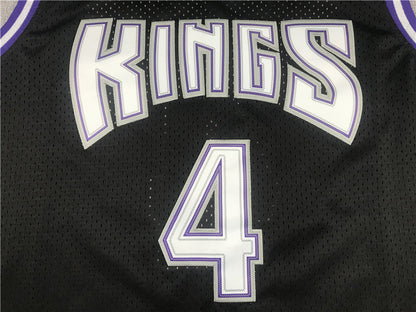 Men's Sacramento Kings Chris Webber Black Hardwood Classics Swingman Jerseys