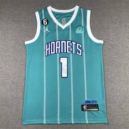 Men's Charlotte Hornets LaMelo Ball #1 Teal 2022/23 Swingman Jerseys - Icon Edition