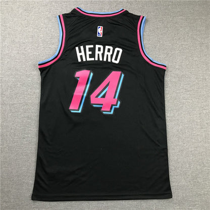 Men's Miami Heat Tyler Herro #14 Black 2020/21 Swingman Jerseys